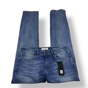 DL1961 Russell Slim Straight Jeans Men 32x34 Blue Denim Button Fly